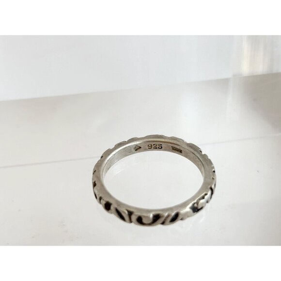 Silpada Signed Geometric Vintage Stackable Abstract Sterling Silver Ring Sz 7.25 - Picture 7 of 10